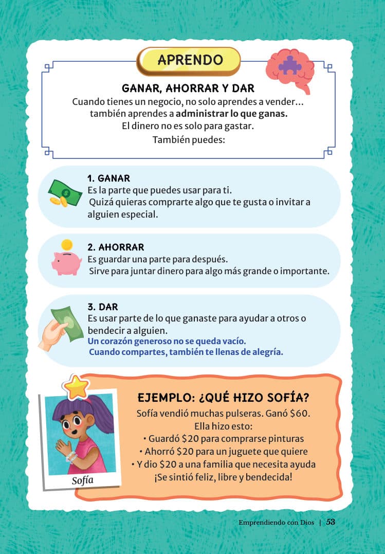 Ganar, ahorrar y dar — con base bíblica